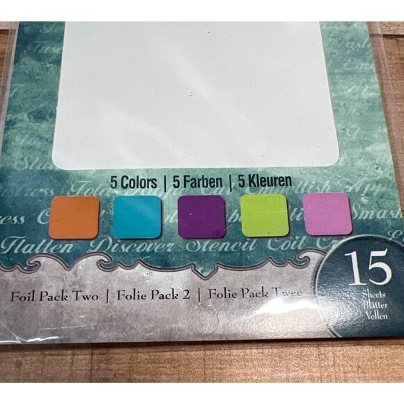 Spellbinders Media MiXage Foil paper Pack 15 Sheets 5 Colors MM1-002 - Picture 3 of 3